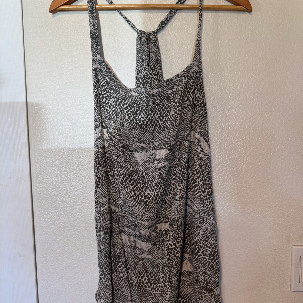 RESERVED Black and White Animal Print Romper